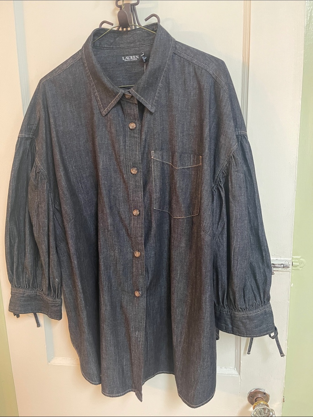 Lauren Ralph Lauren Indigo Denim Button-Front Shirt